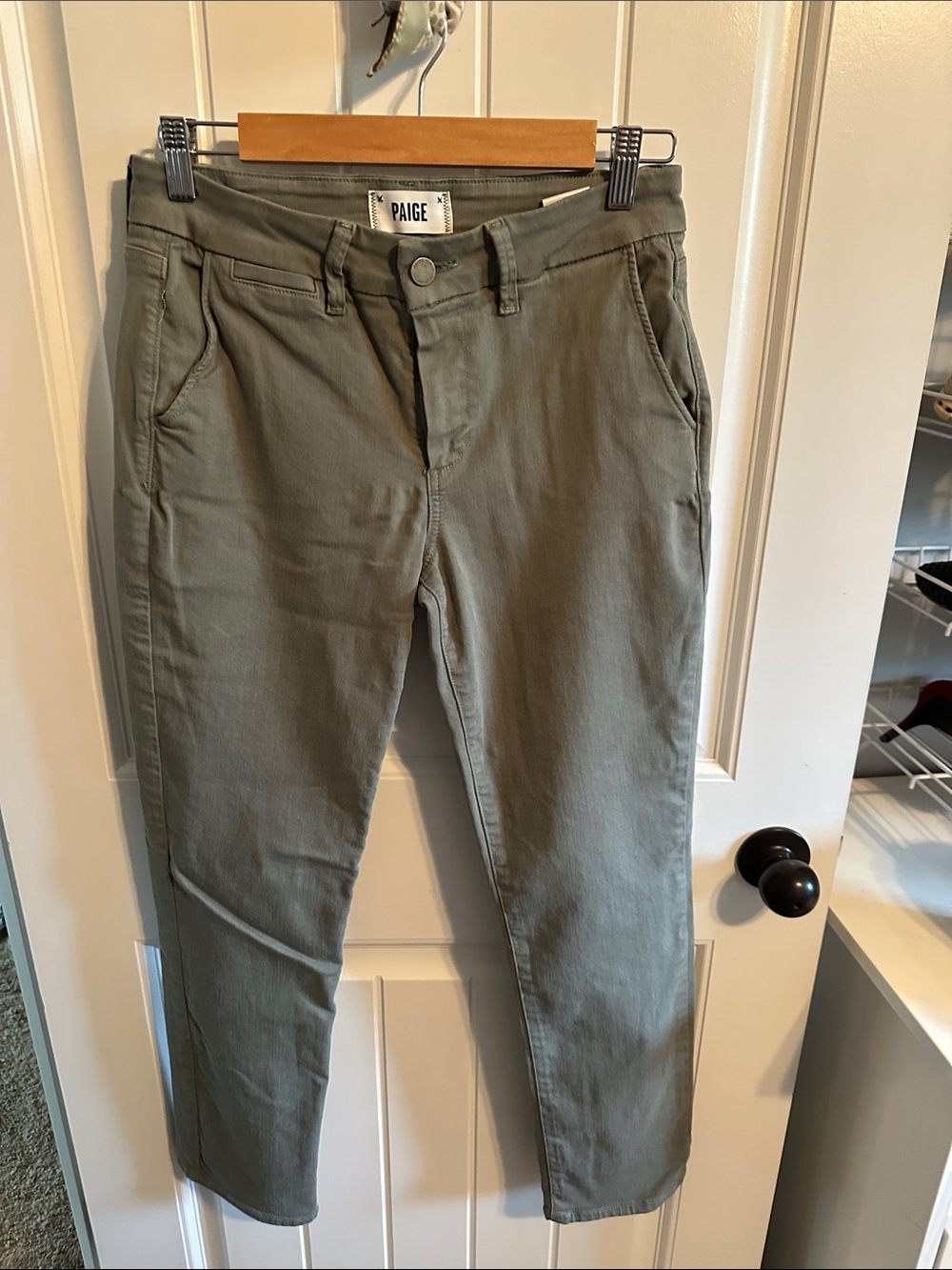 PAIGE Olive Green Rianne Pant 27